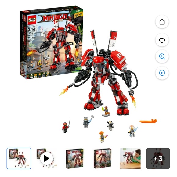 LEGO Ninjago Movie Fire Mech Set - Red and Black - Picture 3 of 9